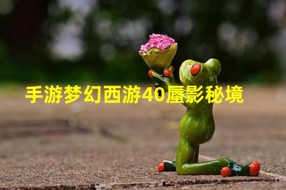 手游梦幻西游40蜃影秘境