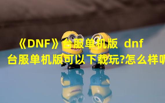 《DNF》台服单机版  dnf台服单机版可以下载玩?怎么样呢