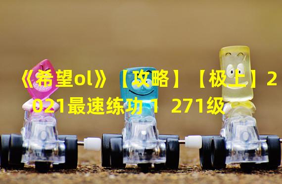 《希望ol》【攻略】【极上】2021最速练功 1  271级 脚