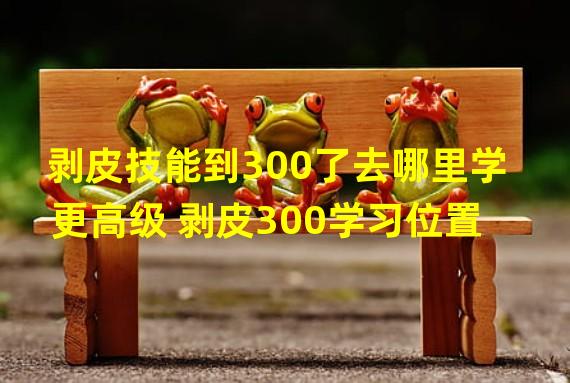 剥皮技能到300了去哪里学更高级 剥皮300学习位置